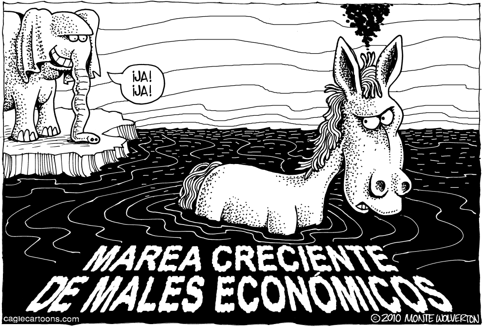 Democratas asolados por la Recesion