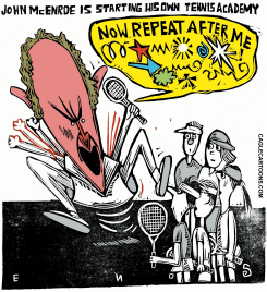 JOHN MCENROE STARTS HIS TENNIS ACADEMY by Randall Enos