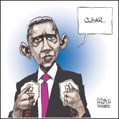 OBAMA SPEECH  by Terry Mosher