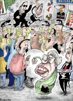 TONY BLAIRS BOOK ANNOYS QUEENY by Brian Adcock