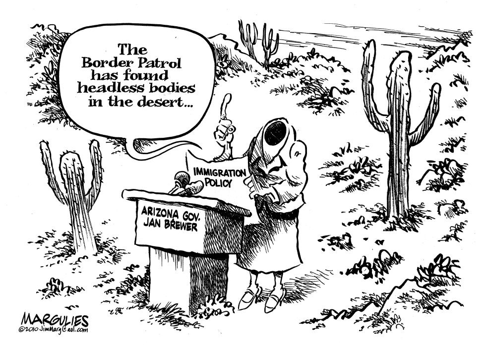 Arizona Governor Jan Brewer and Headless Bodies