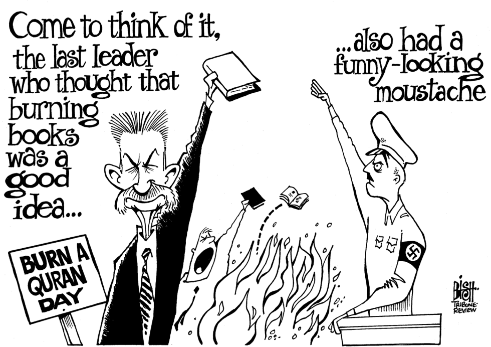 QURAN BURNING, B/W