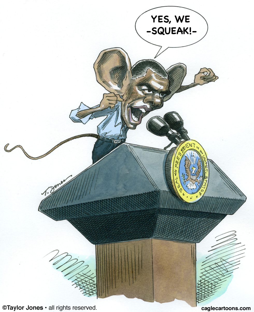 Barack Obama - Of Mouse and Man - COLOR
