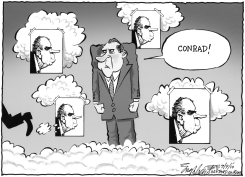PAUL CONRAD by Bob Englehart