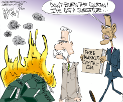 BURNING QURAN  by Gary McCoy
