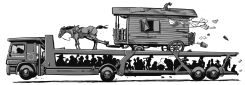 ROMA DEPORTATION by Hajo de Reijger