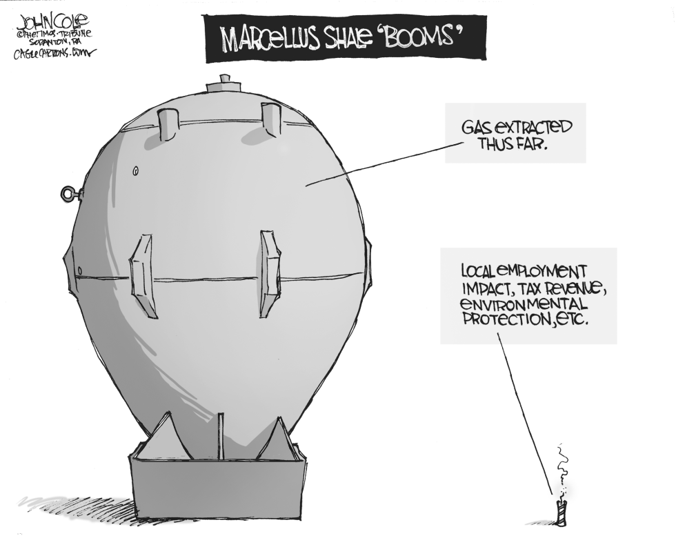 LOCAL PA -- Marcellus shale gas booms BW
