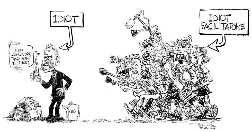 Media Chasing the Idiot Pastor
