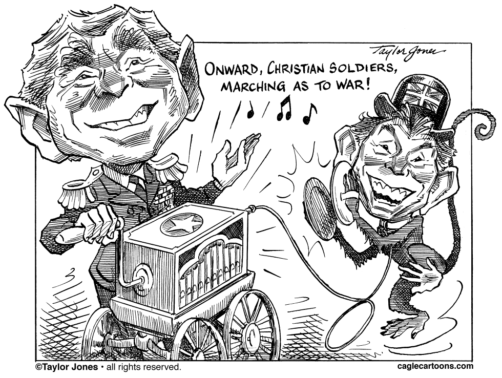  TONY BLAIR - WITH BUSH - THEN by Taylor Jones