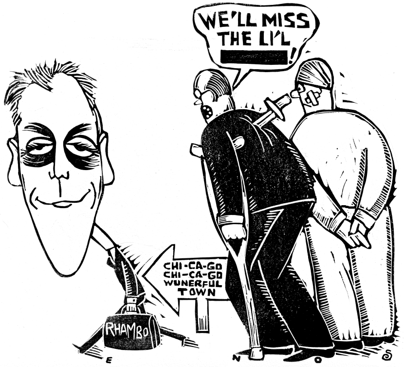 Rham Emanuel leaves for Chicago