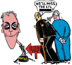 RHAM EMANUEL LEAVES FOR CHICAGO  by Randall Enos