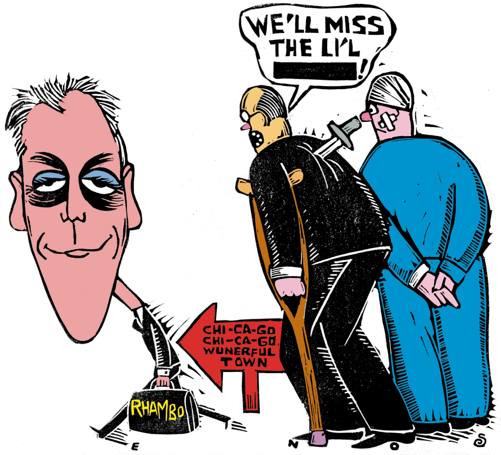 Rham Emanuel leaves for Chicago COLOR