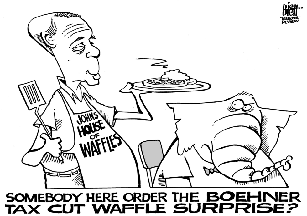 BOEHNER WAFFLES, B/W