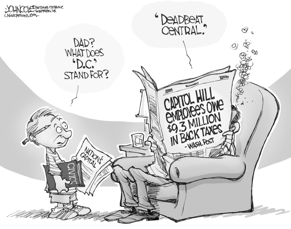 Federal tax deadbeats BW