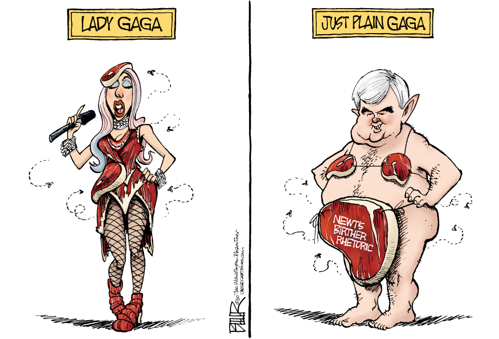 Lady Gaga and Gingrich COLOR
