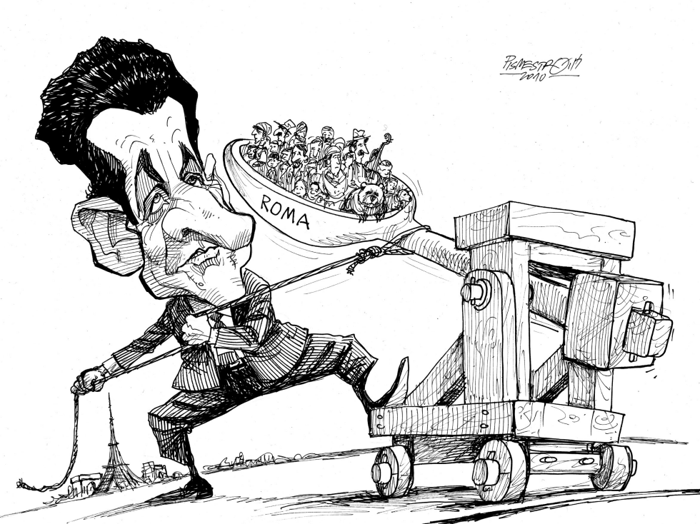  SINTI, ROMA AND SARKOZY by Petar Pismestrovic