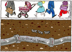 NATURAL GAS EXPLOSION  by Bob Englehart