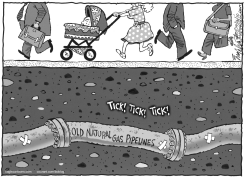 NATURAL GAS EXPLOSION by Bob Englehart
