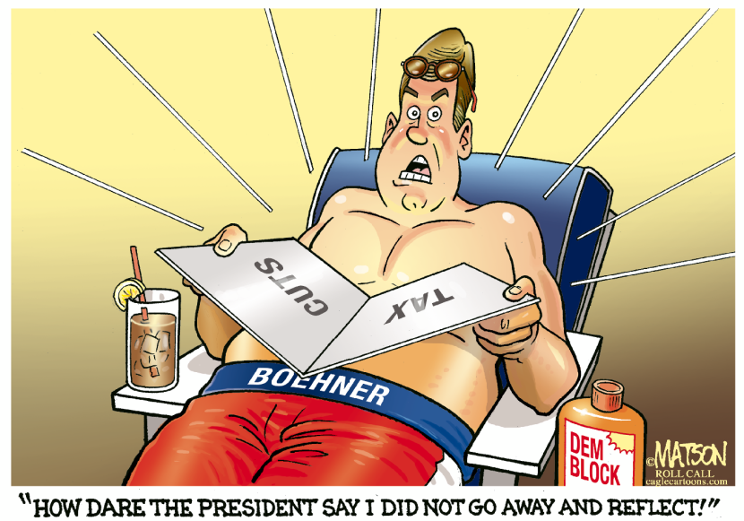 House Minority Leader John Boehner Reflects-COLOR