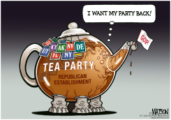 TEA PARTY ELEPHANT by R.J. Matson