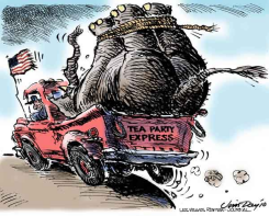 GOP EXPRESSED BY TEA PARTY by Jim Day