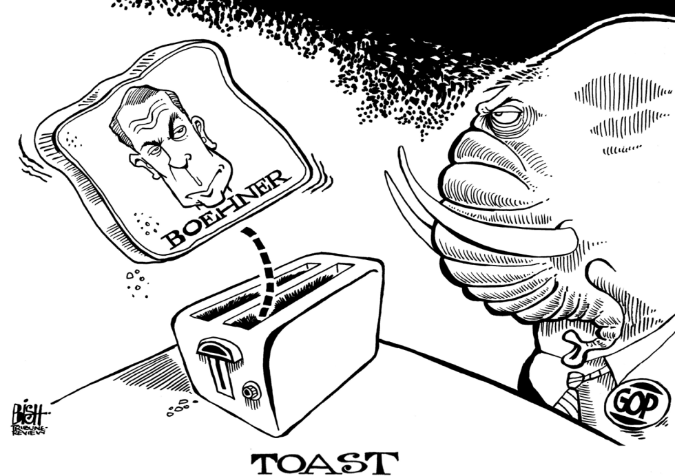 BOEHNERS FUTURE WITH THE GOP, B/W