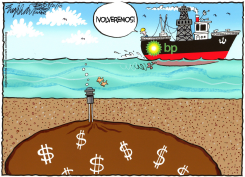 EL DERRAME PETROLERO DE BP TERMINO /  by Bob Englehart
