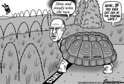 CALIFORNIA - JERRY BROWN BW by Steve Greenberg