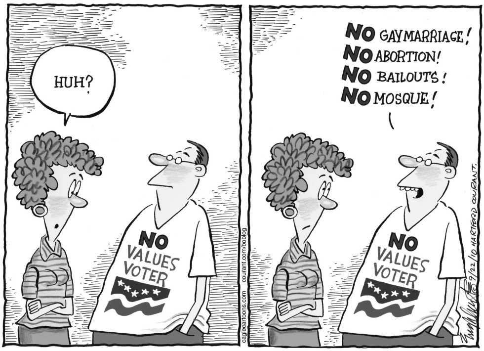  VALUES VOTER by Bob Englehart