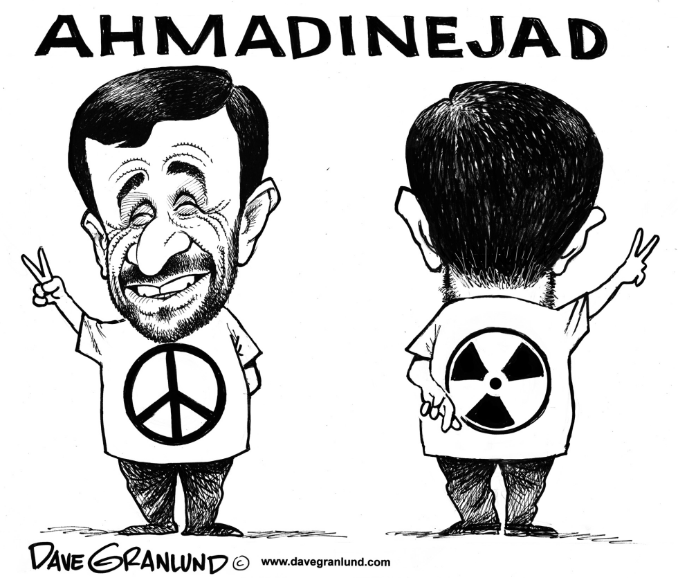  TWO SIDES OF  AHMADINEJAD by Dave Granlund