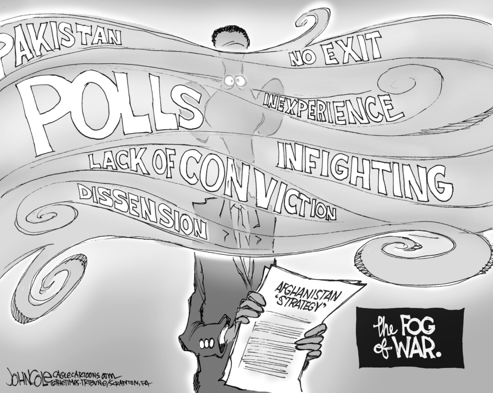 Obama fog of war BW
