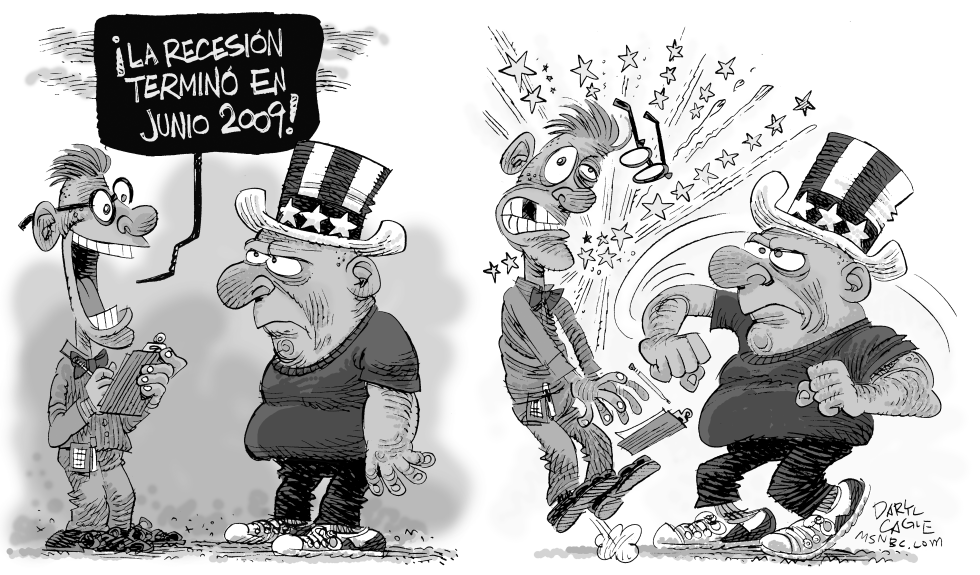  LA RECESION TERMINO EL AñO PASADO by Daryl Cagle