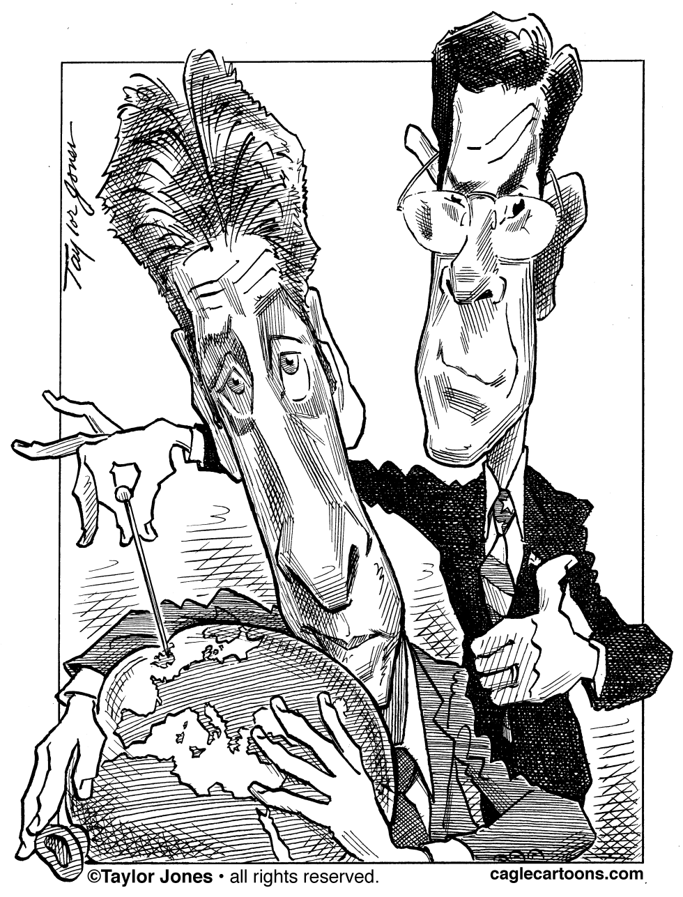 Jon Stewart and Stephen Colbert