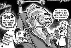 FRANKENFISH BW by Steve Greenberg