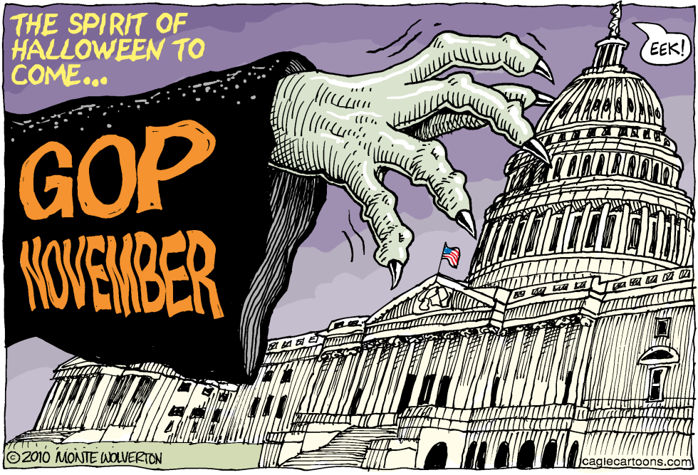 GOP November banner sends clawed hand toward Capitol ahead of midterms