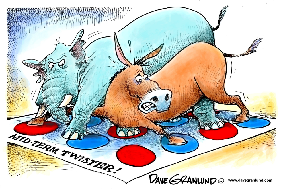  MID-TERM TWISTER by Dave Granlund