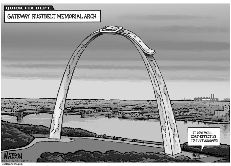 St Louis Arch Is Rusting