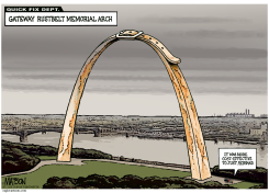 ST LOUIS ARCH IS RUSTING by R.J. Matson