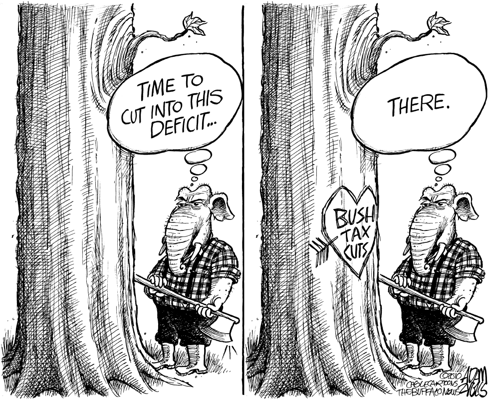  GOP DEFICIT LUMBERJACK by Adam Zyglis