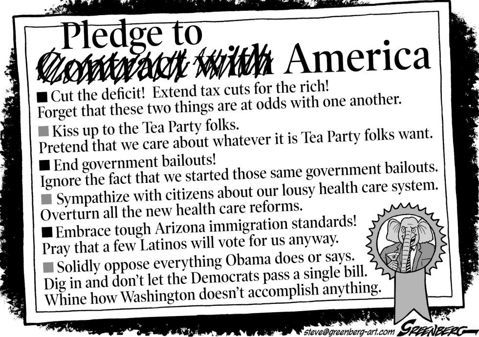 Pledge to America bw