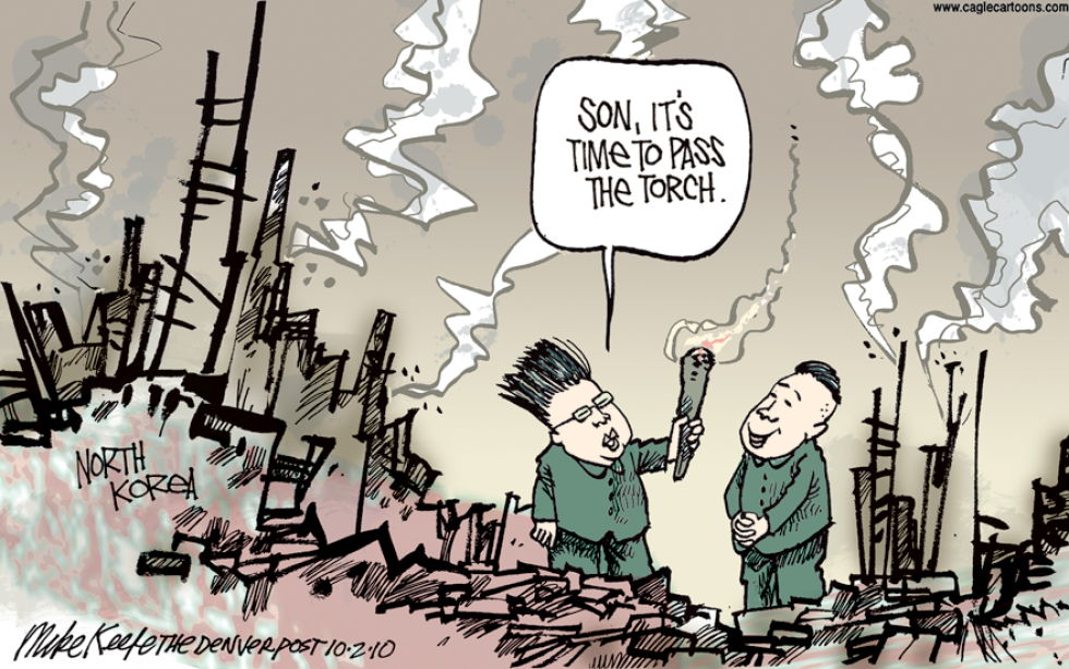 Kim Jung Il to Pass Torch COLOR