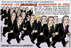 ABOGADOS ADMINISTRAN EL PAIS /  by Monte Wolverton