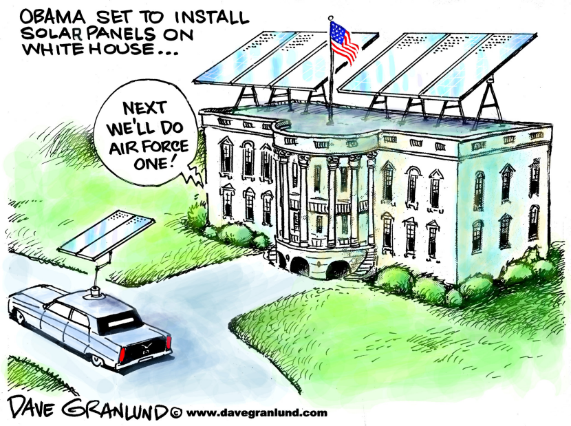 Solar panels on the White House