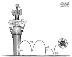 OBAMA COMPETENCE BW by John Cole