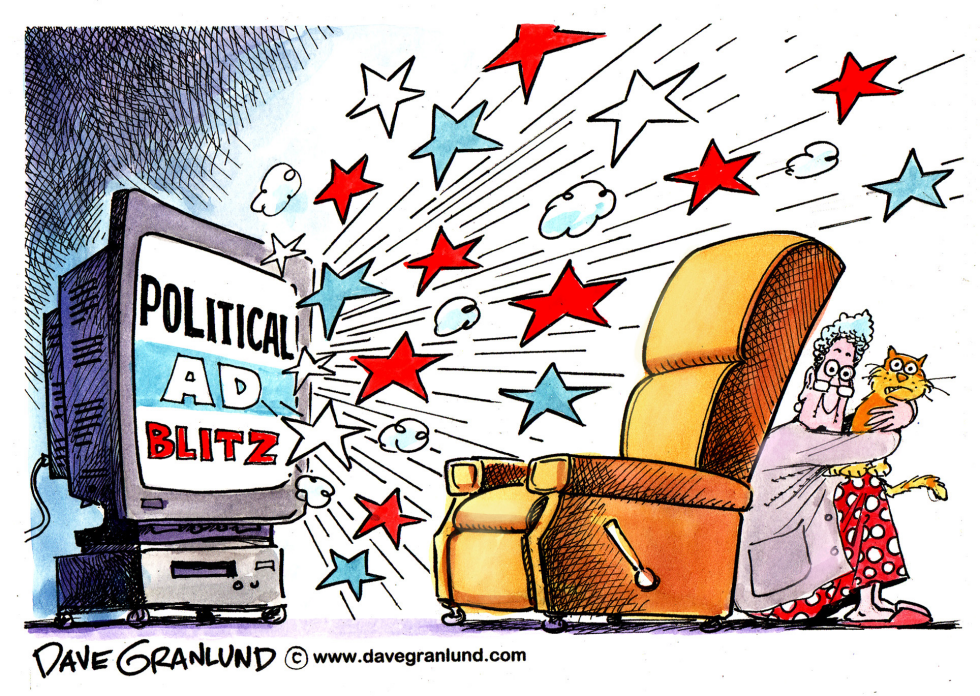 Political ad blitz