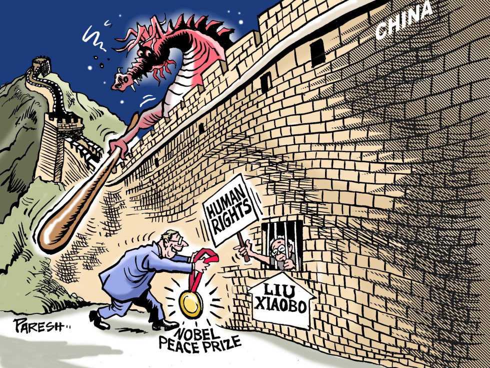 Nobel peace prize for Liu COLOR