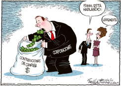 EL DINERO HABLA /  by Bob Englehart