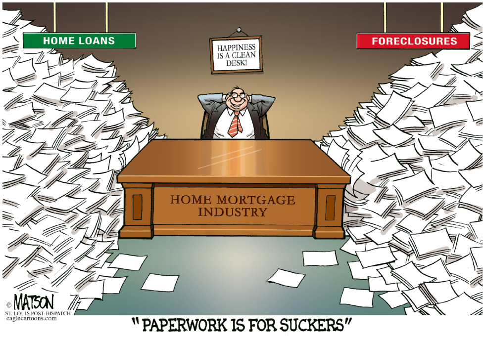 Mortgage Banks Dismiss Paperwork Rules Amid Foreclosure Surge