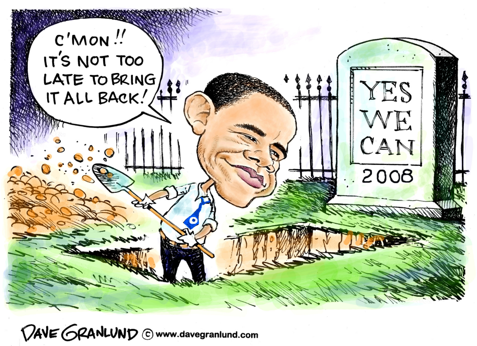  OBAMA AND SPIRIT OF 2008 by Dave Granlund