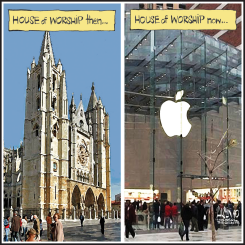 APPLE PRESS CONFERENCE by Terry Mosher